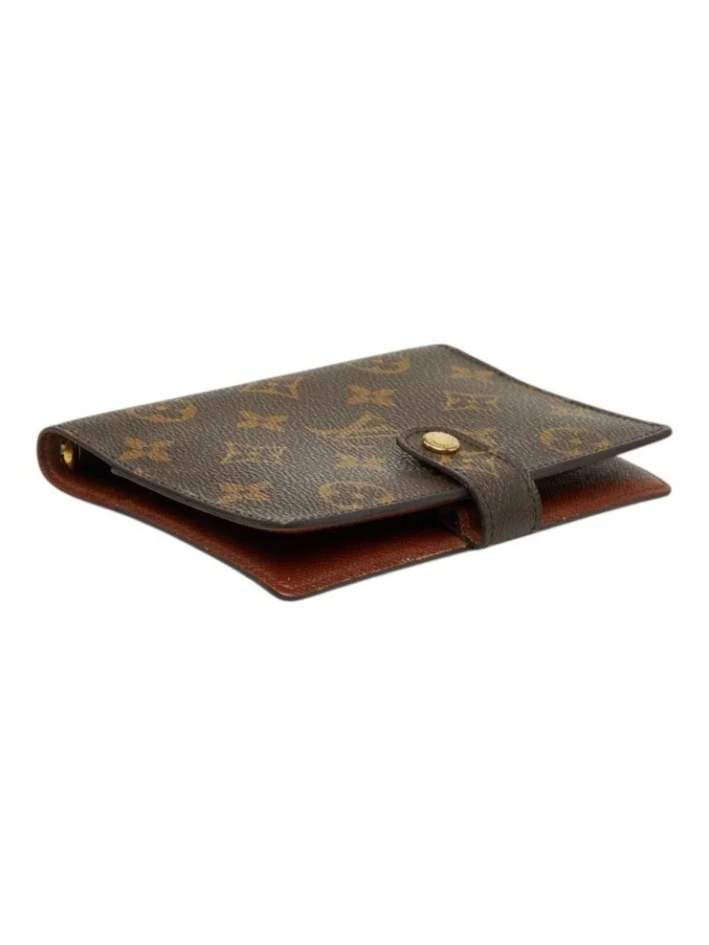 Louis Vuitton Monogram Agenda PM Notebook Cover Brown Leather